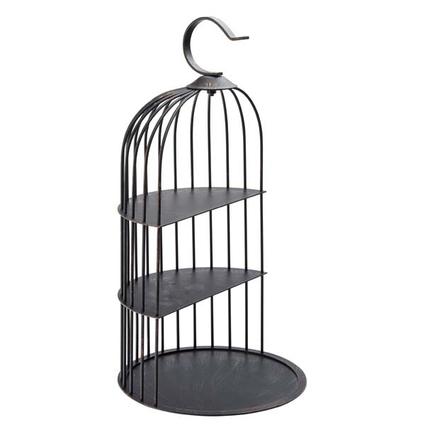 43cm Vintage Birdcage Presentation Stand