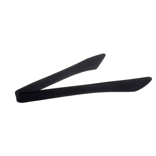 18cm Silicone Serving Tong Black