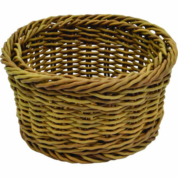 180mm Round Polywicker Basket Willow