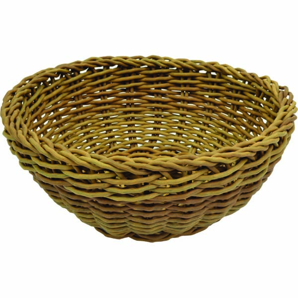 230mm Round Polywicker Basket Willow