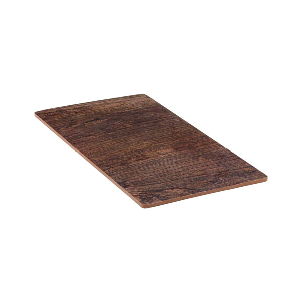 1/3 Gn Rustic Wood Melamine Tray