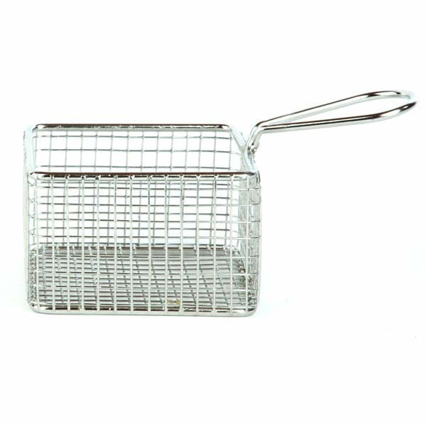 9.5cm Square Basket S/Steel