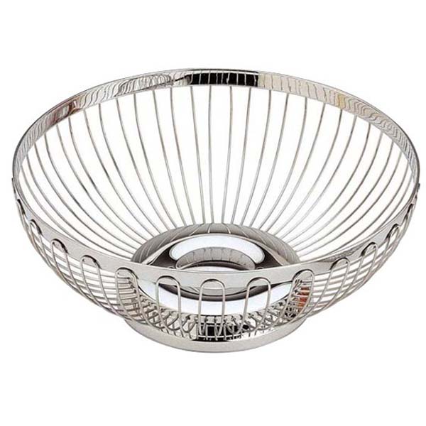 17cm Round Bread Basket S/Steel