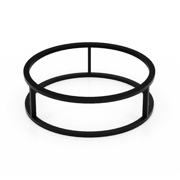 320x95mm Tilt Round Riser Black