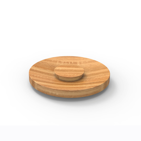 Tilt Spare Oak Lid For Mini Jar