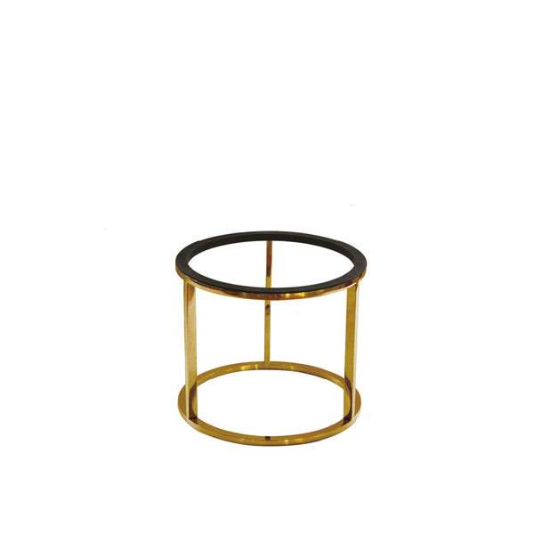 218x180mm Tilt Round Riser Brass