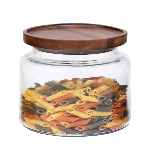 64oz Montana Glass Jar & Acacia Lid