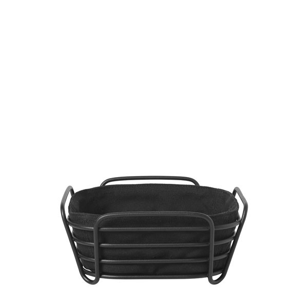 9.5x20x20cm Delara Bread Basket Black