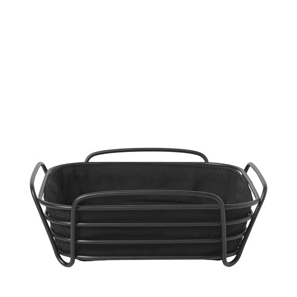 26x26x9cm Delara Bread Basket Black