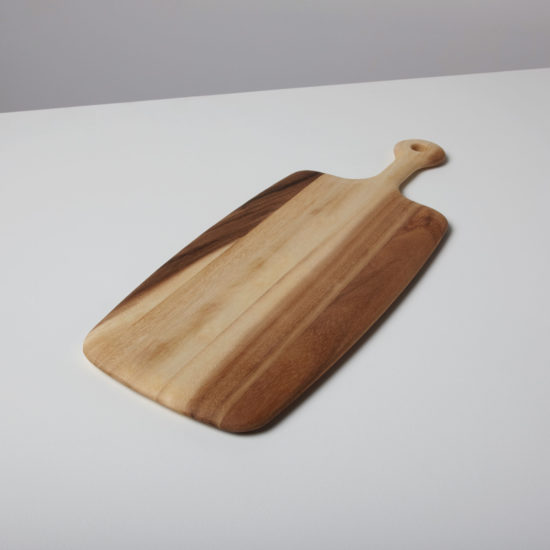 47x18cm Acacia Tapered Board With Rounded