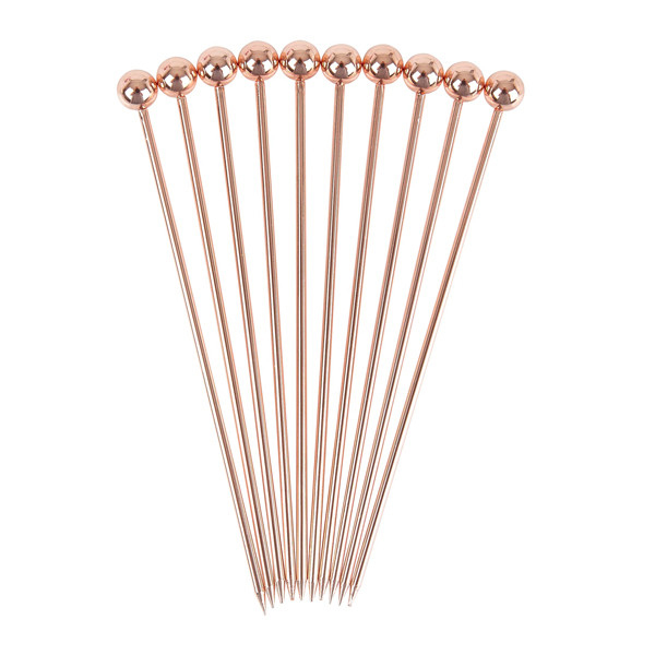 10.5cm Ball Garnish Pick Copper Plated