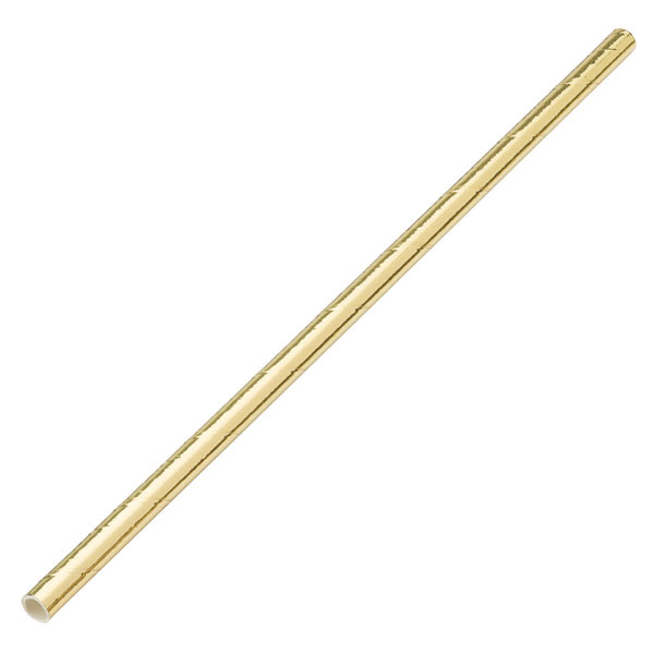 20cm Paper Straw Gold