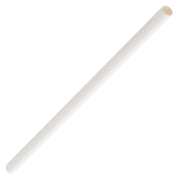 14cm Paper Straw White