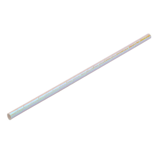 20cm Paper Straw Pearlescent