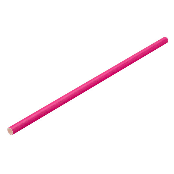 20cm Paper Straw Pink