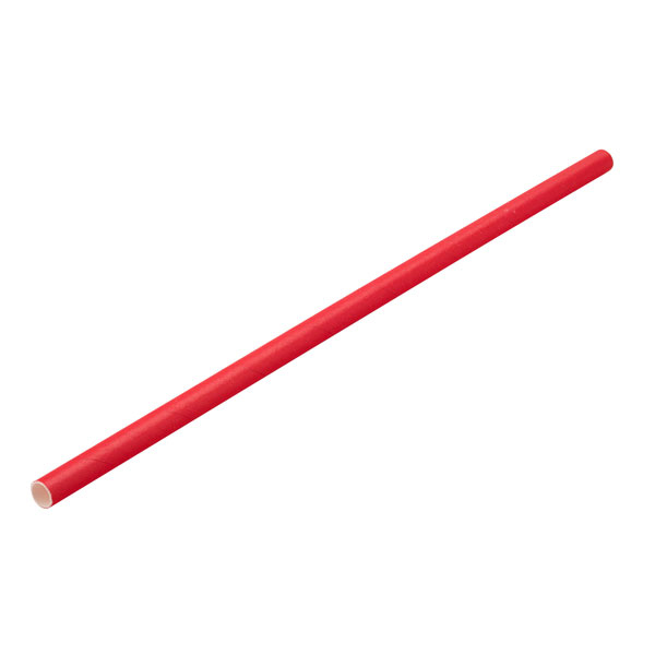 20cm Paper Straw Red