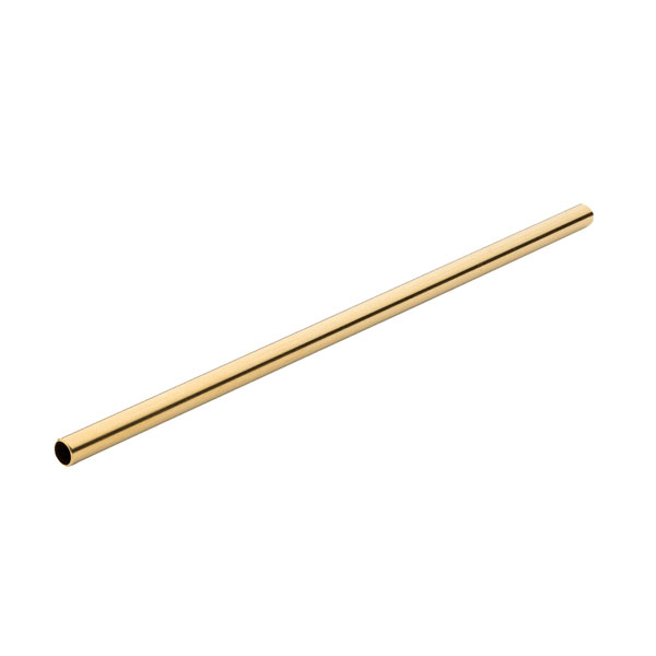 14cm S/Steel Straw Gold