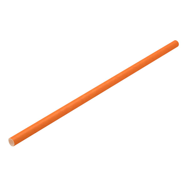 20cm Paper Straw Orange