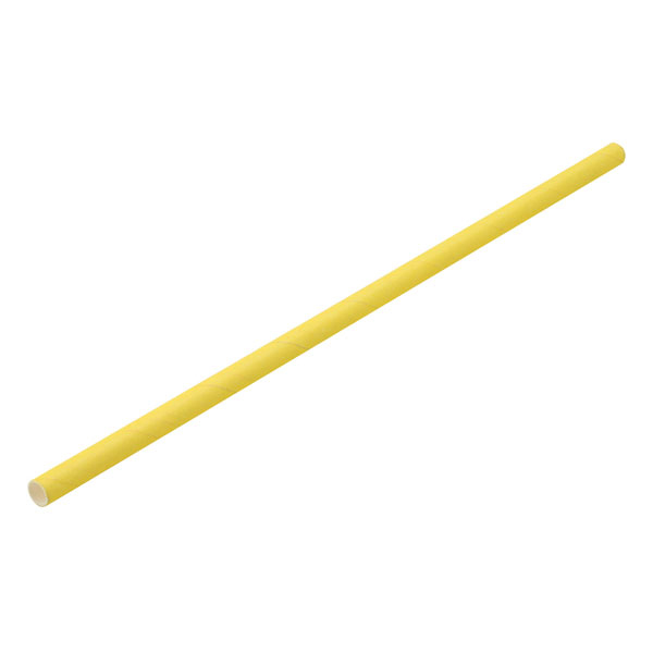 20cm Paper Straw Yellow