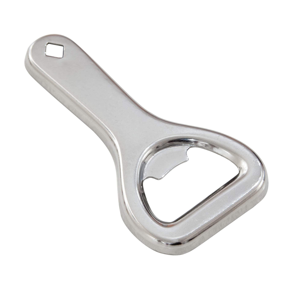 Economy Flat Bottle Opener Silver