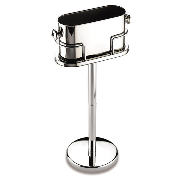 Oval Wine Bucket And Stand S/Steel