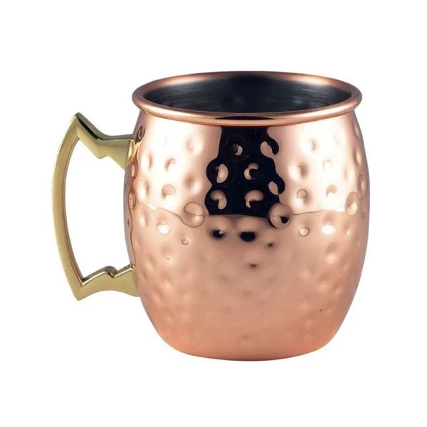 14oz Hammered Barrel Mug Copper