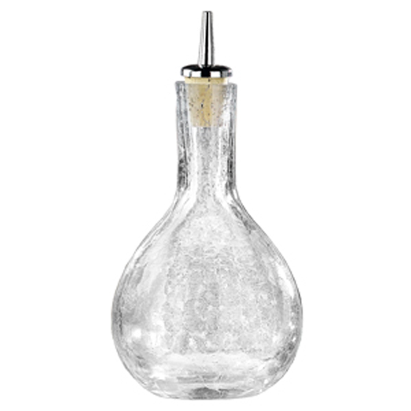 65 300ml Crackle Glass Dash Bottle