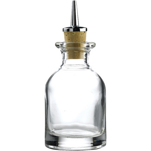 3.5oz Round Dash Bottle & Pourer