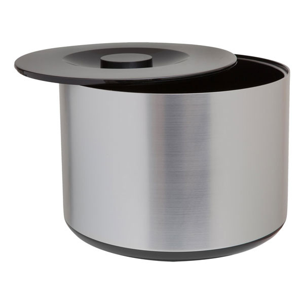 10l Round Ice Bucket Brushed Aluminium