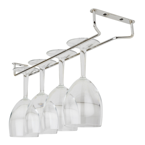 40cm Glass Hanger Chrome