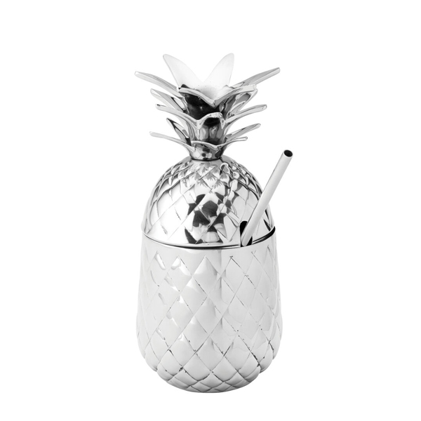 20oz  Hawaii Silver Pineapple Tumbler