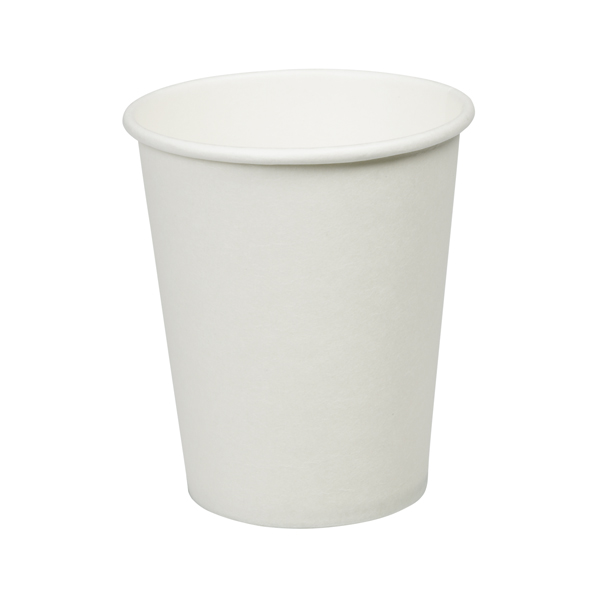 116504 8oz Hot Cup Plain White