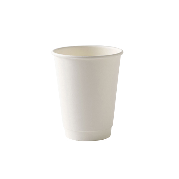 12oz Double Wall Hot Cup White