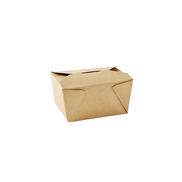 127x106x65mm No.1 Dispopak Kraft Meal Box