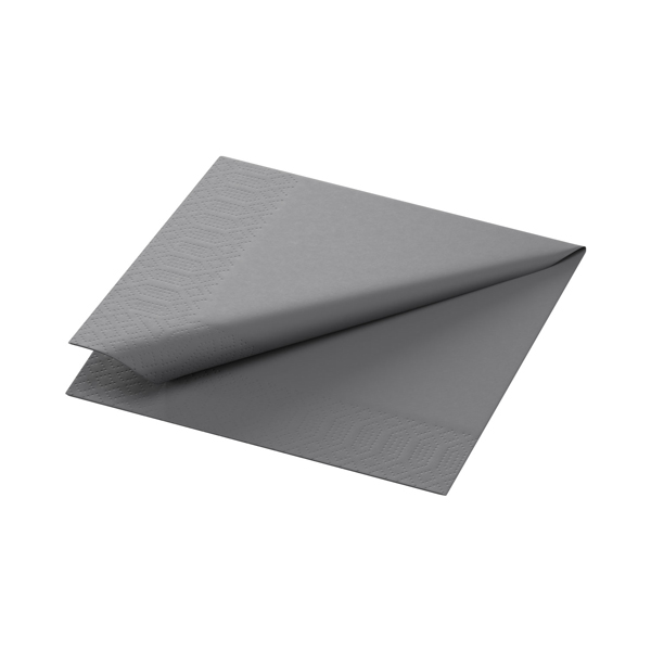 24cm Duni 2ply Cocktail Napkin Granite