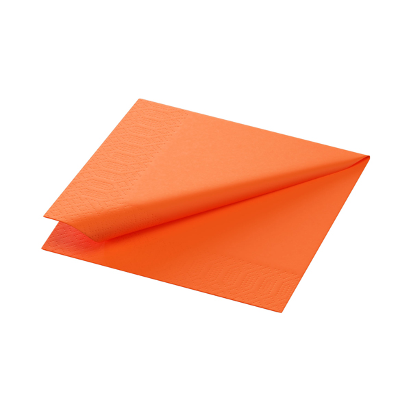 24cm Duni 2ply Cocktail Napkin Sun Orange