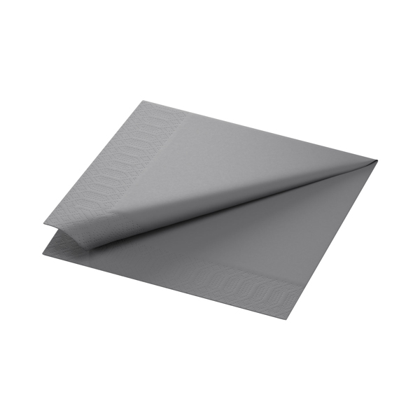 40cm Duni 2ply Napkin Granite Grey