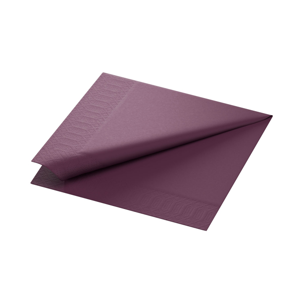 40cm Duni 3ply Napkin Plum