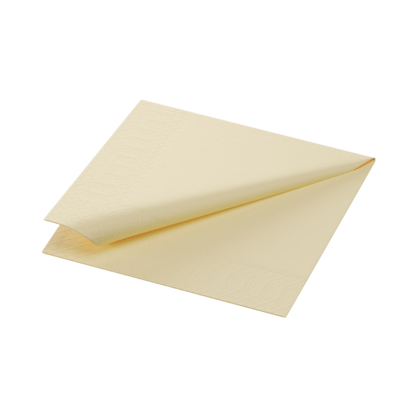 24cm Duni 2ply Cocktail Napkin Cream