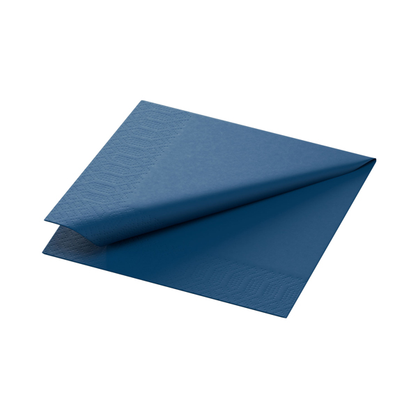 24cm Duni 2ply Cocktail Napkin Dark Blue