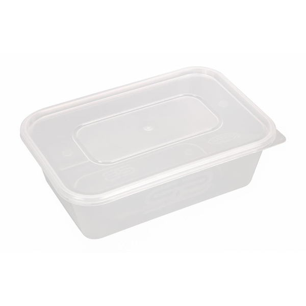 C500 Plastic Container & Lid Clear