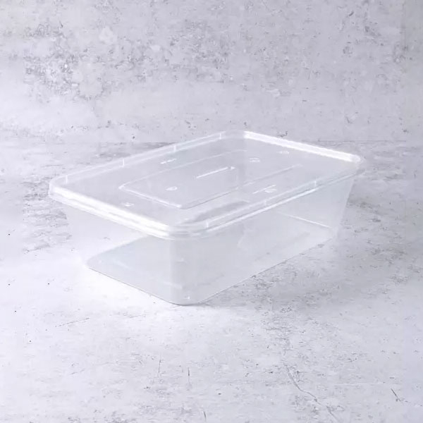 C650 Plastic Container & Lid Clear