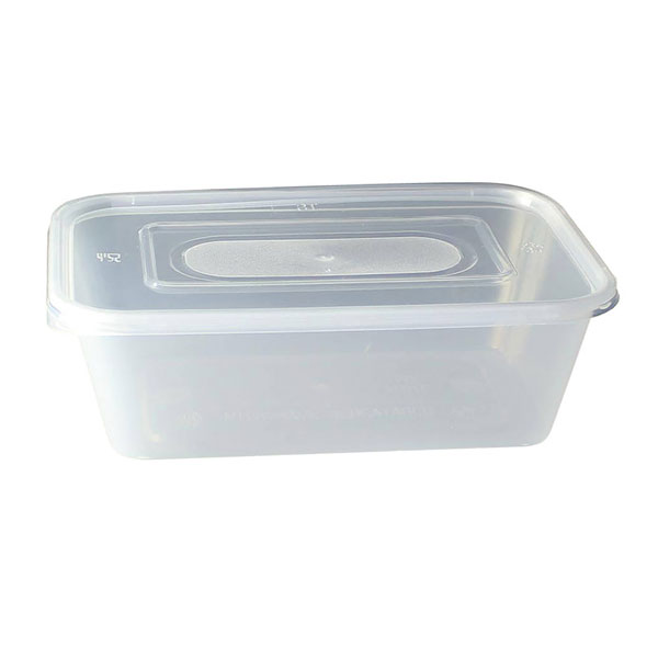 C750 Plastic Container & Lid Clear