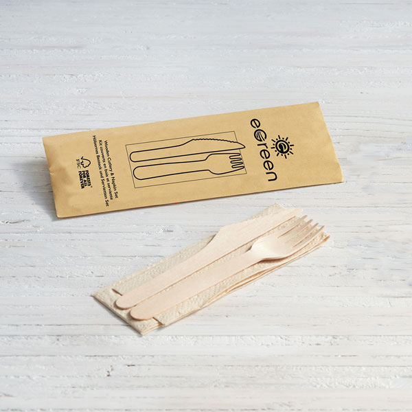 Birchwood 3in1 Meal Service Knife Fork