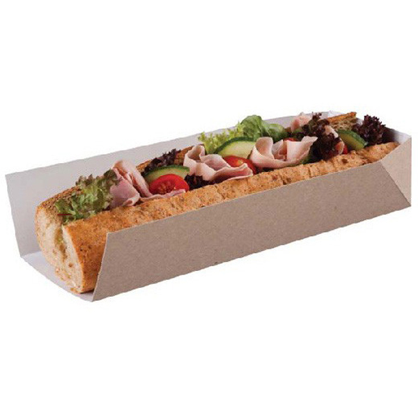 220mm Standard Hot Dog Sleeve Kraft