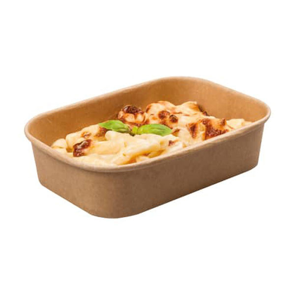 500ml Rectangulr Kraft Tray