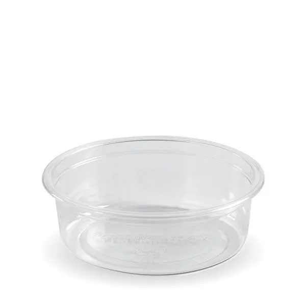 60ml Biopak Bioplastic Sauce Pot Clear