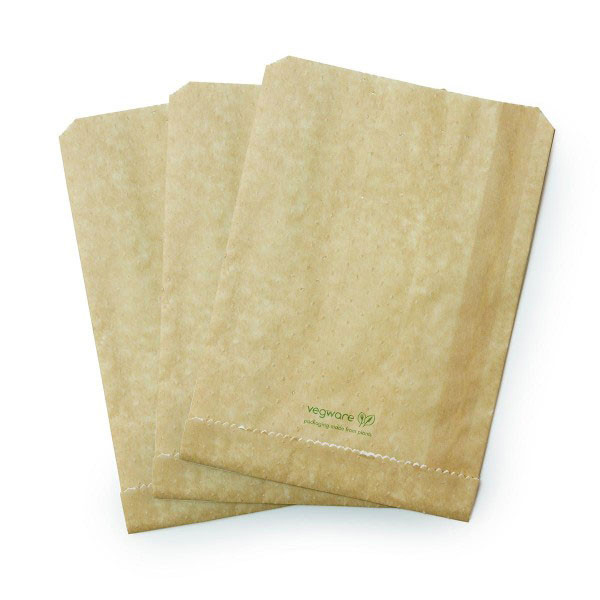 6.5x3x9in Vegware Therma Paper Bag