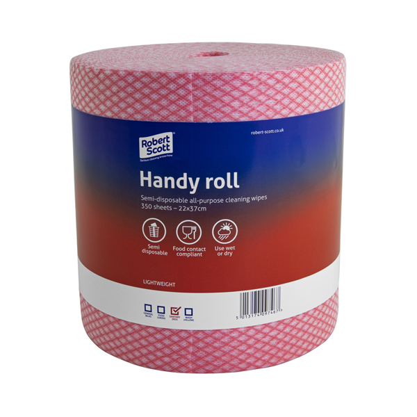 Handy Wipe J Cloth Roll Red