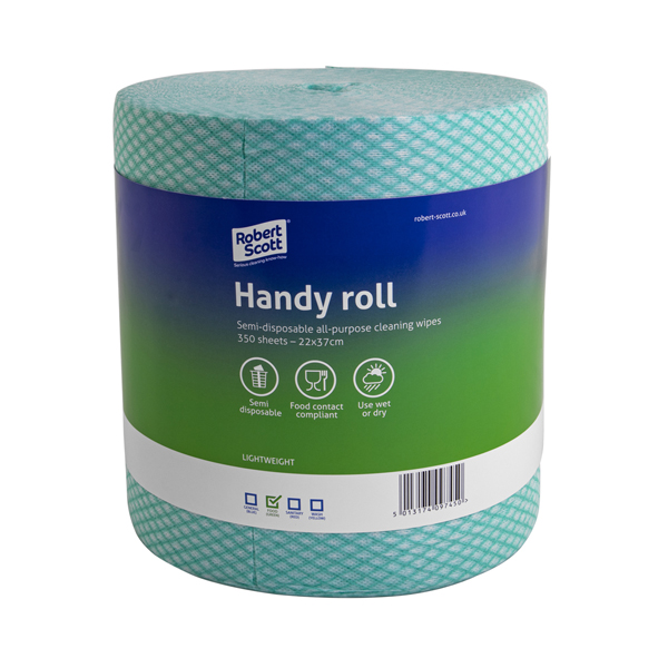 Handy Wipe J Cloth Roll Green